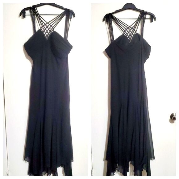 S.L. Fashions Y2K Vintage Evening/Cocktail Dress Size 14 - Picture 2 of 11